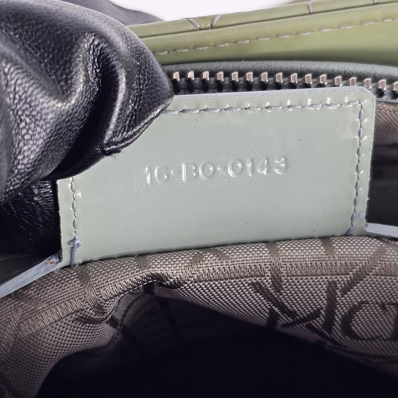 CHRISTIAN DIOR Patent Cannage  Lady Dior Mint Green - Picture 6 of 8